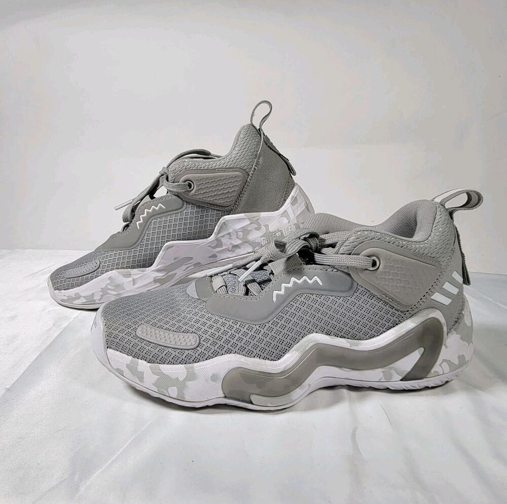 Adidas D.O.N. Issue #3 Donovan Mitchell Grey Basketball Shoes Men's US 6 H67723